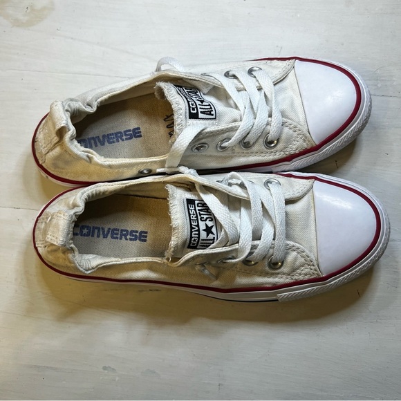 Converse White All Star Sneakers size 6 - Picture 5 of 7